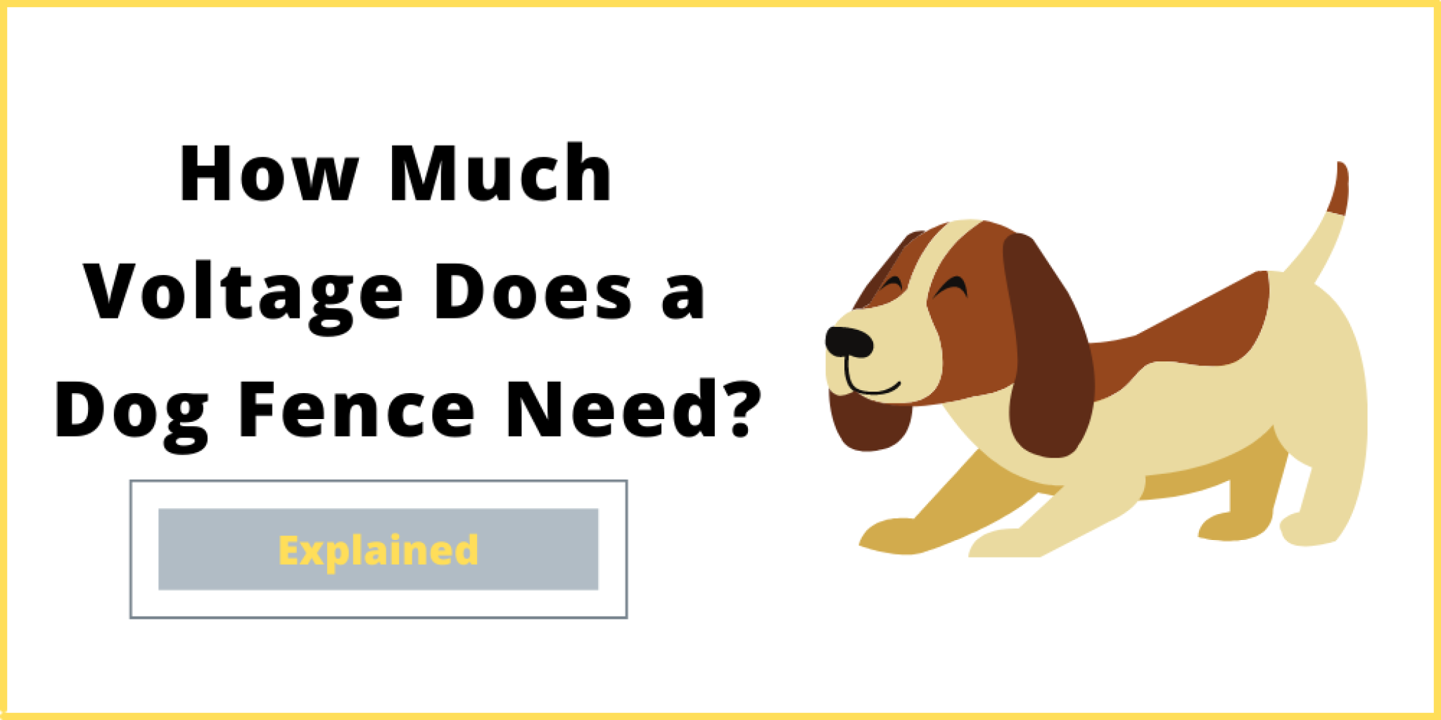 How Much Voltage Does a Dog Fence Need? - Must Read